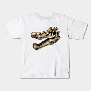 Dinosaur Skull Baryonyx Sticker Kids T-Shirt